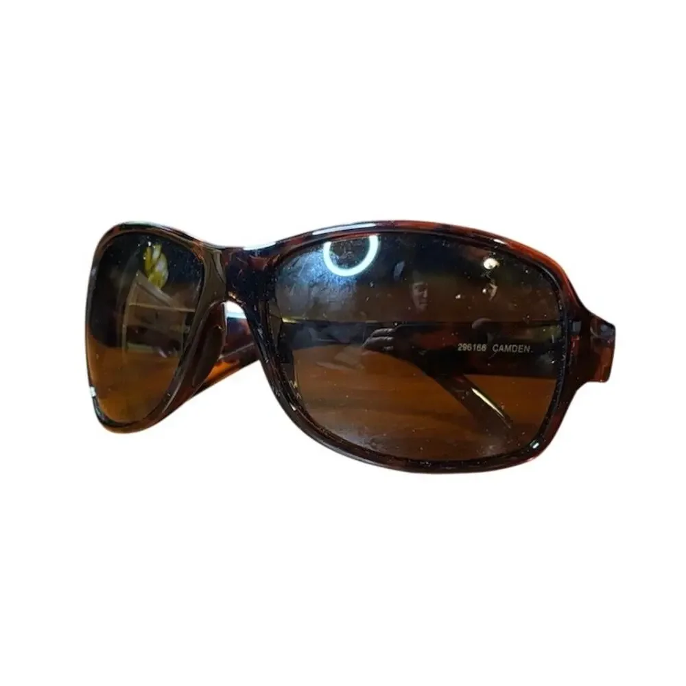 L.L.Bean Camden Sunglasses Polarized Tortoise Brown Oversized Womens Shades